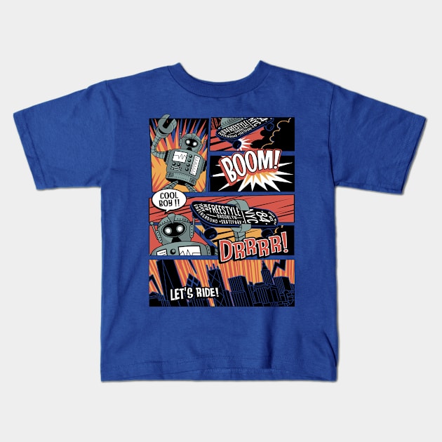 Comics Kids T-Shirt by vanpaul54